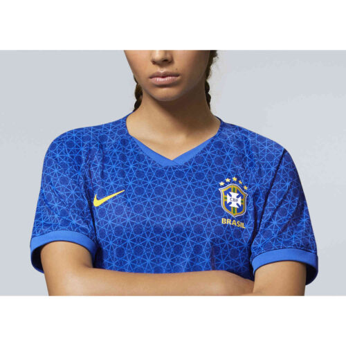 2019 Womens Nike Brazil Away Match Jersey