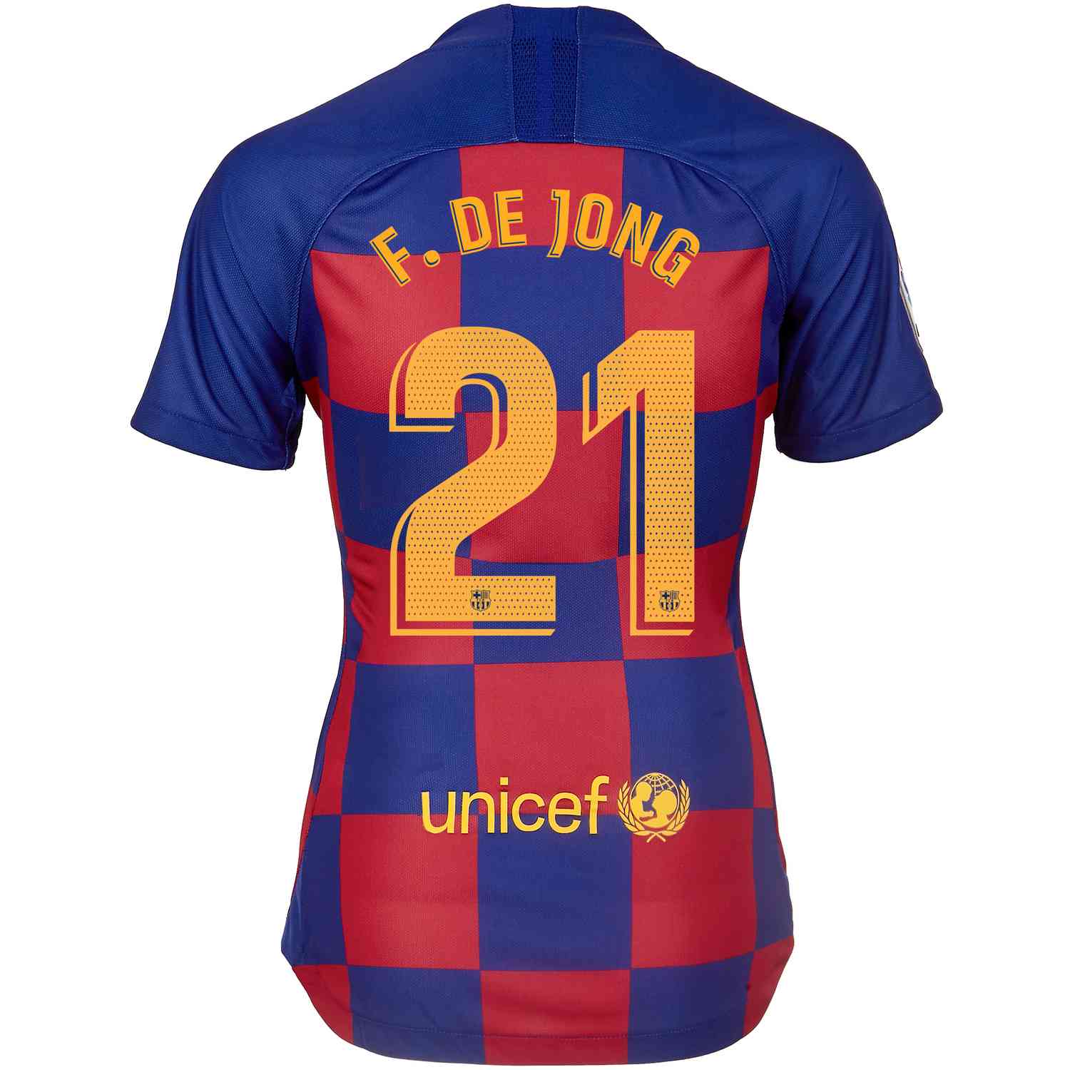 2019 20 Womens Nike Frenkie De Jong Barcelona Home Jersey Soccerpro
