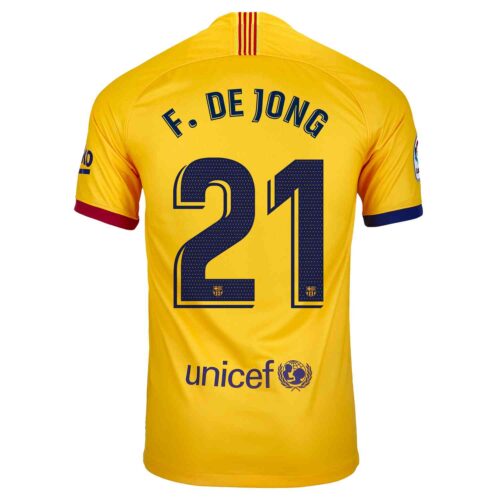 2019/20 Kids Nike Frenkie De Jong Barcelona Away Jersey