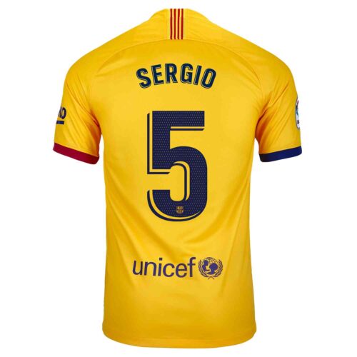 2019/20 Kids Nike Sergio Busquets Barcelona Away Jersey