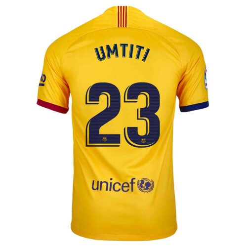 2019/20 Kids Nike Samuel Umtiti Barcelona Away Jersey