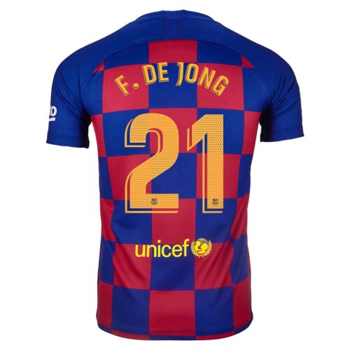 2019/20 Kids Nike Frenkie De Jong Barcelona Home Jersey