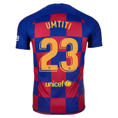 2019/20 Kids Nike Samuel Umtiti Barcelona Home Jersey