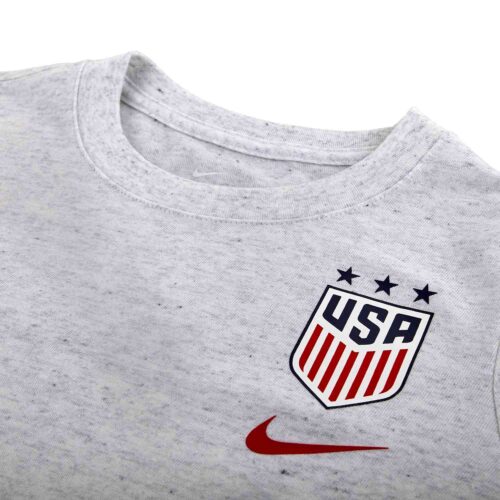 Womens Nike USWNT L/S Travel Tee – Birch Heather