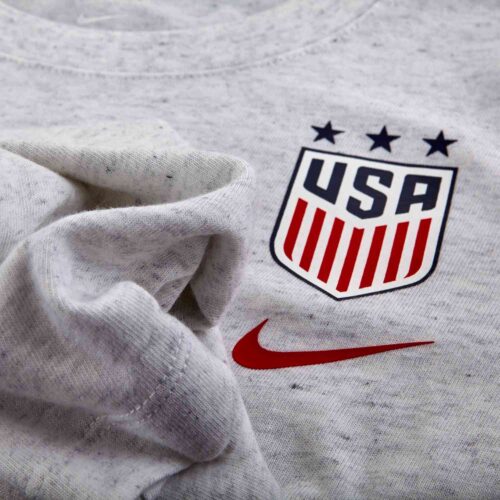 Womens Nike USWNT L/S Travel Tee – Birch Heather