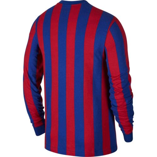 Nike Barcelona L/S Retro Tee – Deep Royal Blue/Noble Red