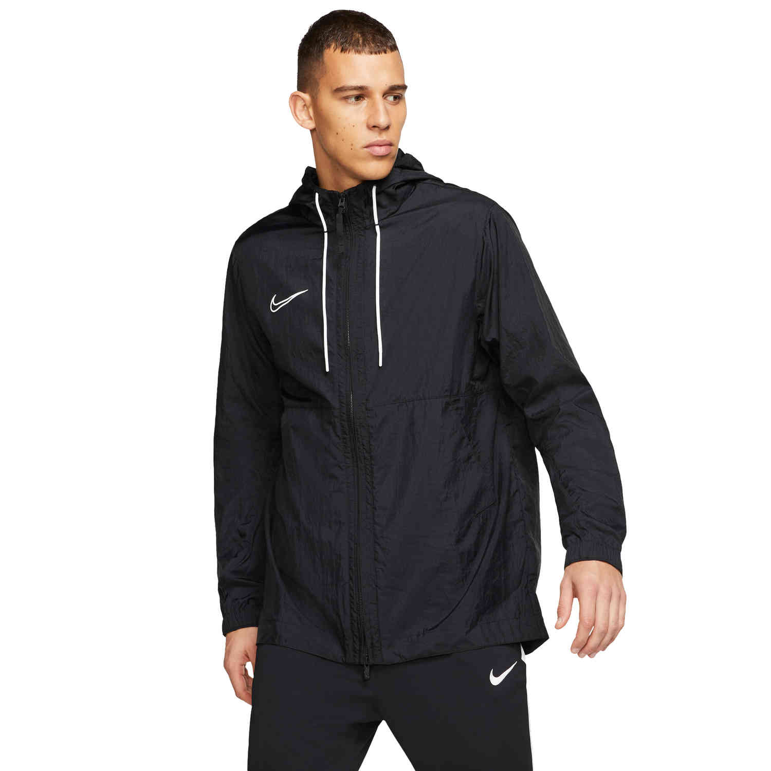 Nike Academy19 Rain Jacket - Black - SoccerPro