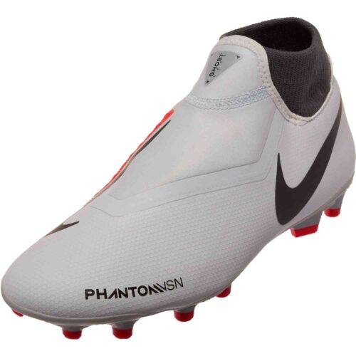 Nike Phantom Vision Academy MG – Pure Platinum/Black/Light Crimson/Dark Grey