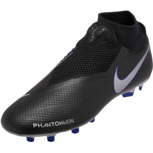 Nike Phantom Vision Pro FG – Black/Metallic Silver/Racer Blue