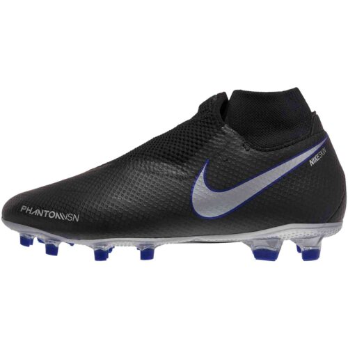 Nike Phantom Vision Pro FG – Black/Metallic Silver/Racer Blue