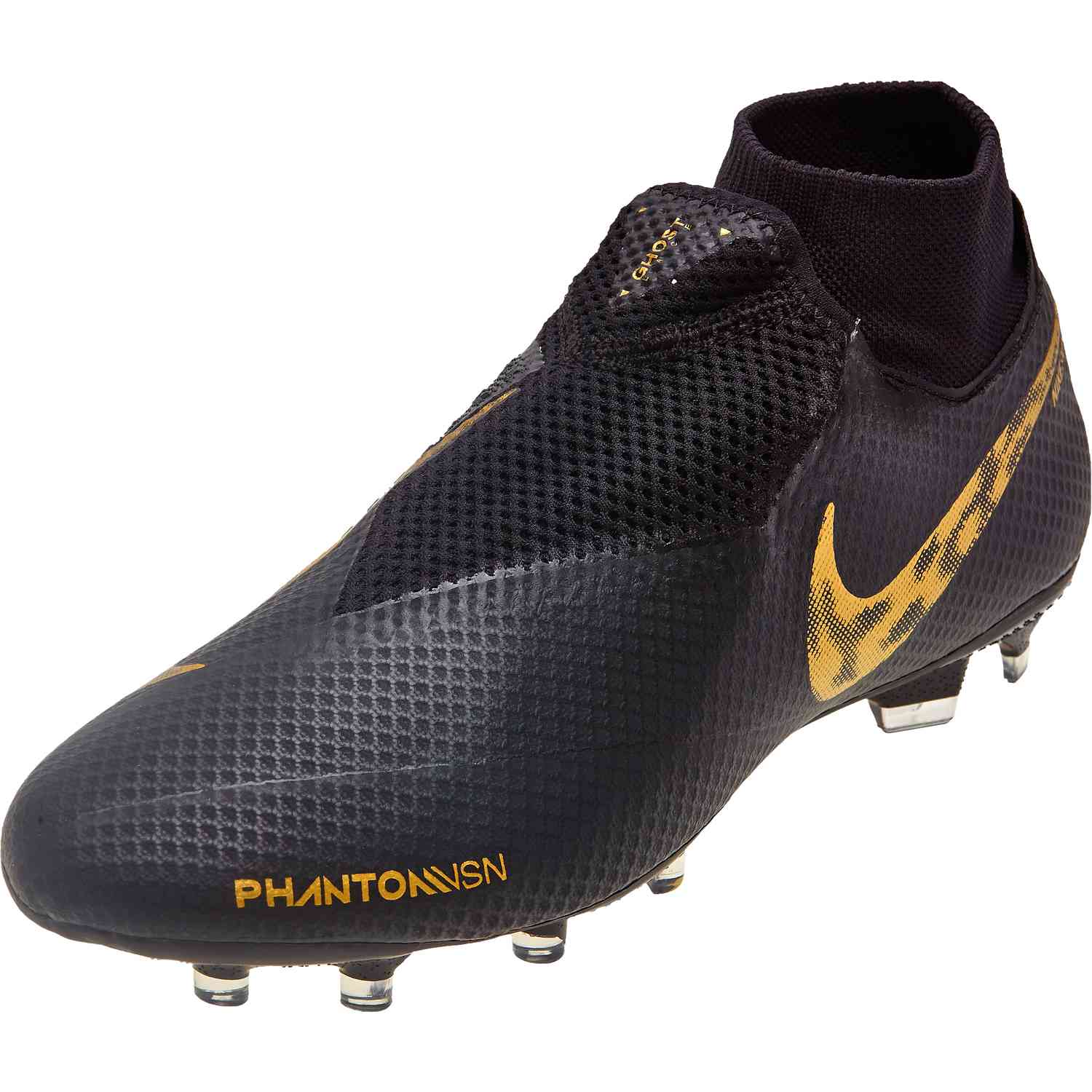Condición previa consola manzana Nike Phantom Vision Pro FG - Black Lux - SoccerPro
