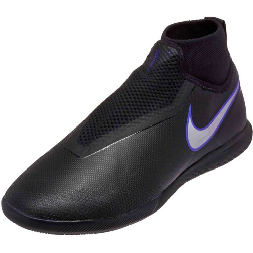 Nike Phantom Vision Pro IC - Black/Metallic Silver/Racer Blue - SoccerPro