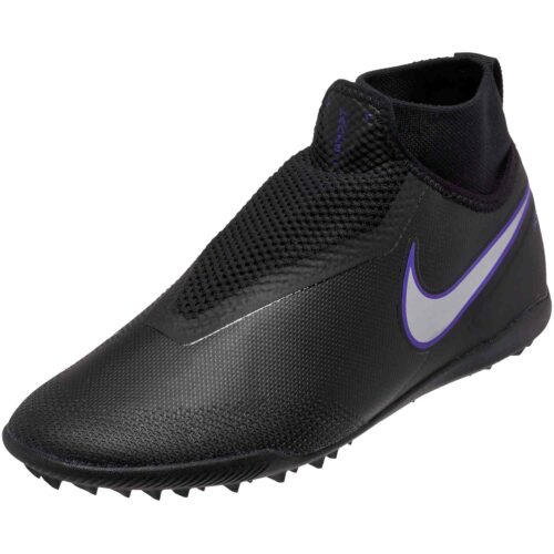 Nike Phantom Vision Pro TF – Black/Metallic Silver/Racer Blue