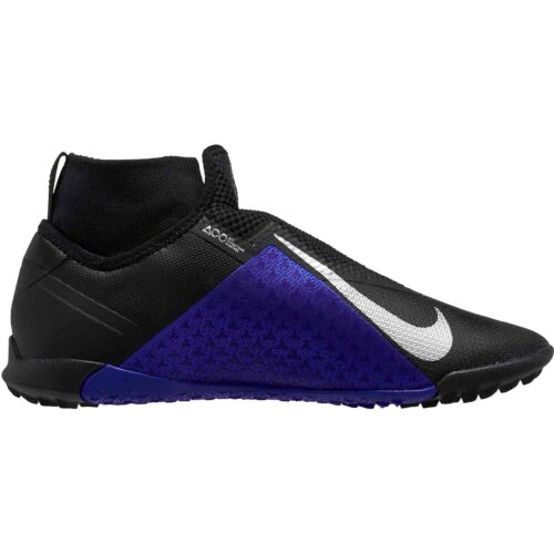 Nike Phantom Vision Pro TF – Black/Metallic Silver/Racer Blue