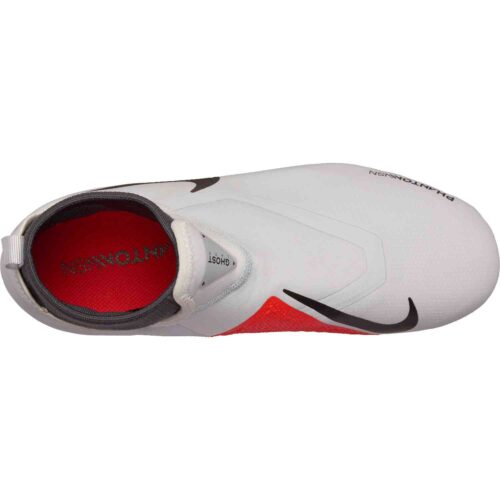 Nike Phantom Vision Academy MG – Youth – Pure Platinum/Black/Light Crimson/Dark Grey