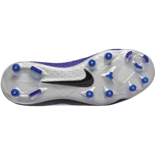 Nike Phantom Vision Elite MG – Youth – Black/Metallic Silver/Racer Blue