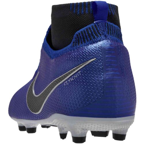 Nike Phantom Vision Elite MG – Youth – Racer Blue/Black/Metallic Silver/Volt