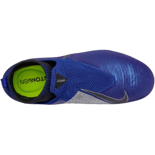 Nike Phantom Vision Elite MG – Youth – Racer Blue/Black/Metallic Silver/Volt