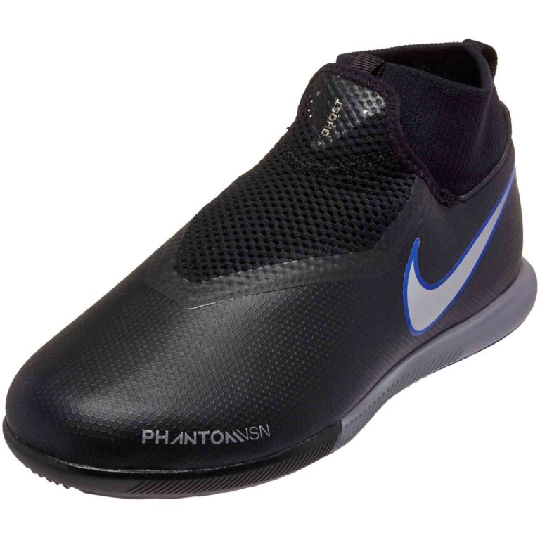 Nike Phantom Vision Academy DF IC - Youth - Black/Metallic Silver/Racer ...