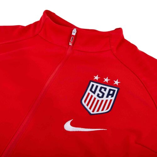 Womens Nike USWNT Anthem Jacket – Speed Red/White