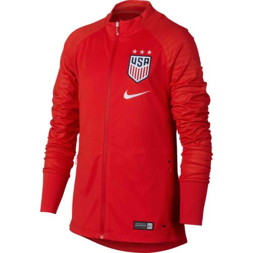 Kids Nike USWNT Anthem Jacket – Speed Red/White