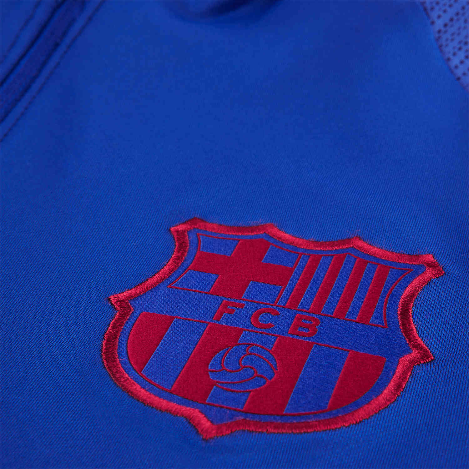 Nike Barcelona Dry Strike Drill Top - Lyon Blue/Lyon Blue/Noble Red ...