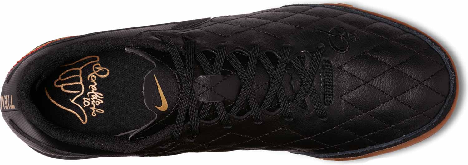 Necesitar Sala resultado Nike TiempoX Ligera IV IC - 10R - Black/Metallic Gold - SoccerPro