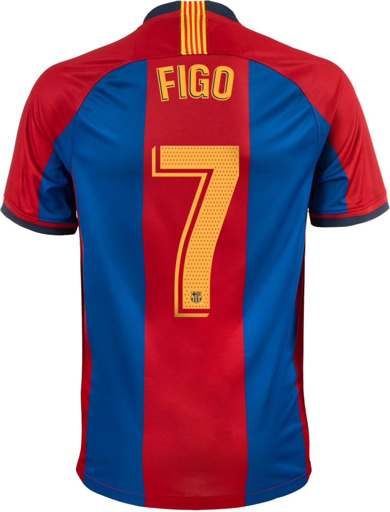 1998/1999 Nike Luis Figo Barcelona Retro Home Jersey - SoccerPro