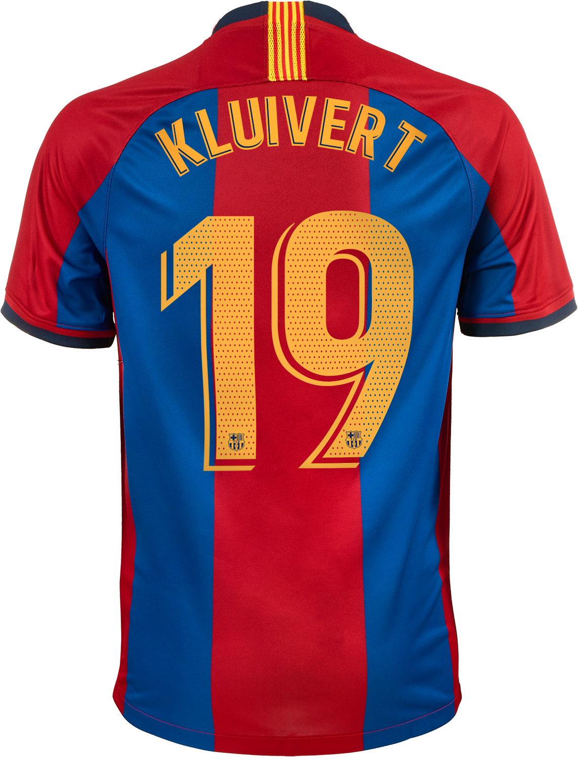 1998 1999 Nike Patrick Kluivert Barcelona Retro Home Jersey Soccerpro