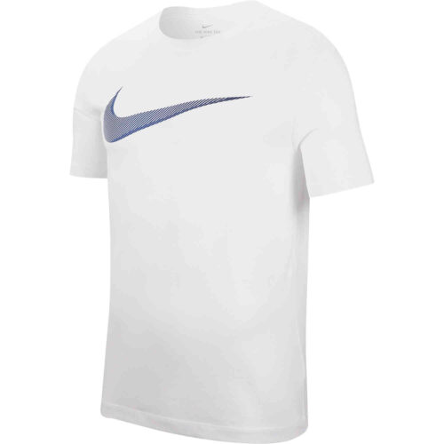 Nike Dri-Fit Cotton Swoosh Tee – White