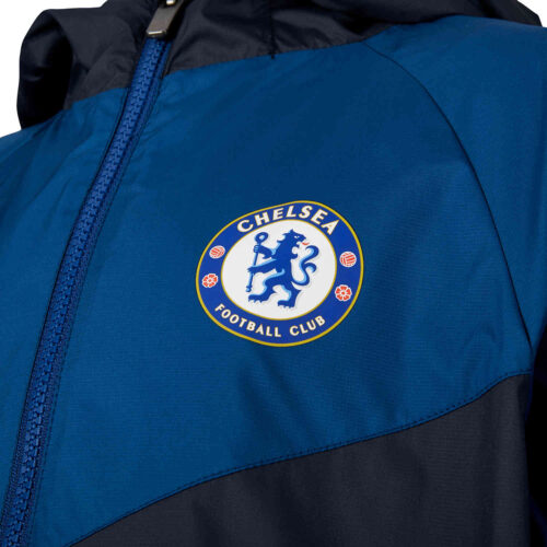 Kids Nike Chelsea Windrunner Jacket – Obsidian/Gym Blue/Rush Blue/White