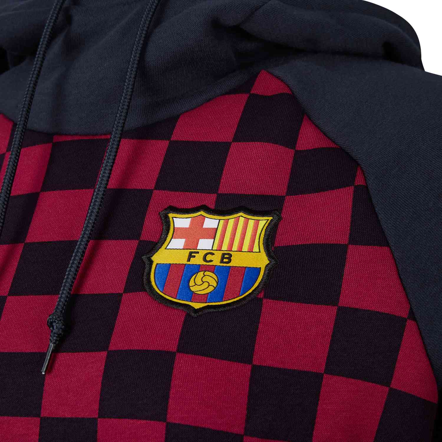 fc barcelona fleece hoodie