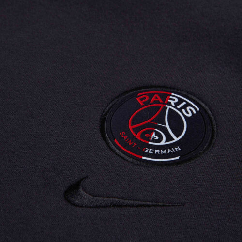 Kids Nike PSG Fleece Hoodie – Oil Grey/Obsidian/Oil Grey