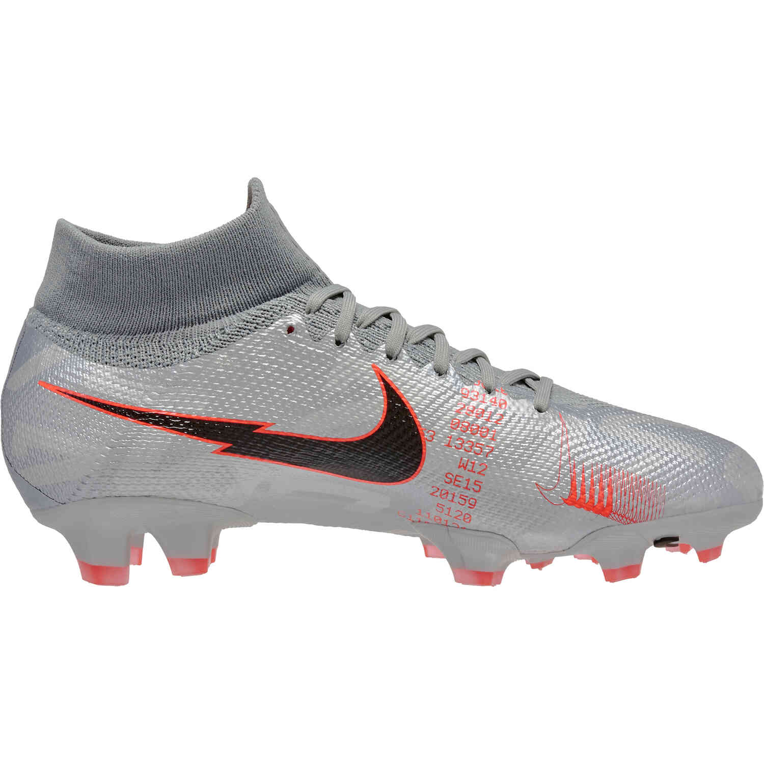 Mercurial superfly 7 pro fg on sale soccer cleat - black/metallic silver/grey