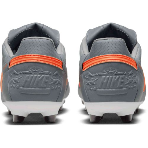 Nike Premier III FG – Smoke Grey & Safety Orange with Light Smoke Grey