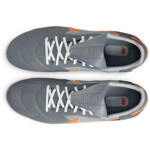 Nike Premier III FG – Smoke Grey & Safety Orange with Light Smoke Grey