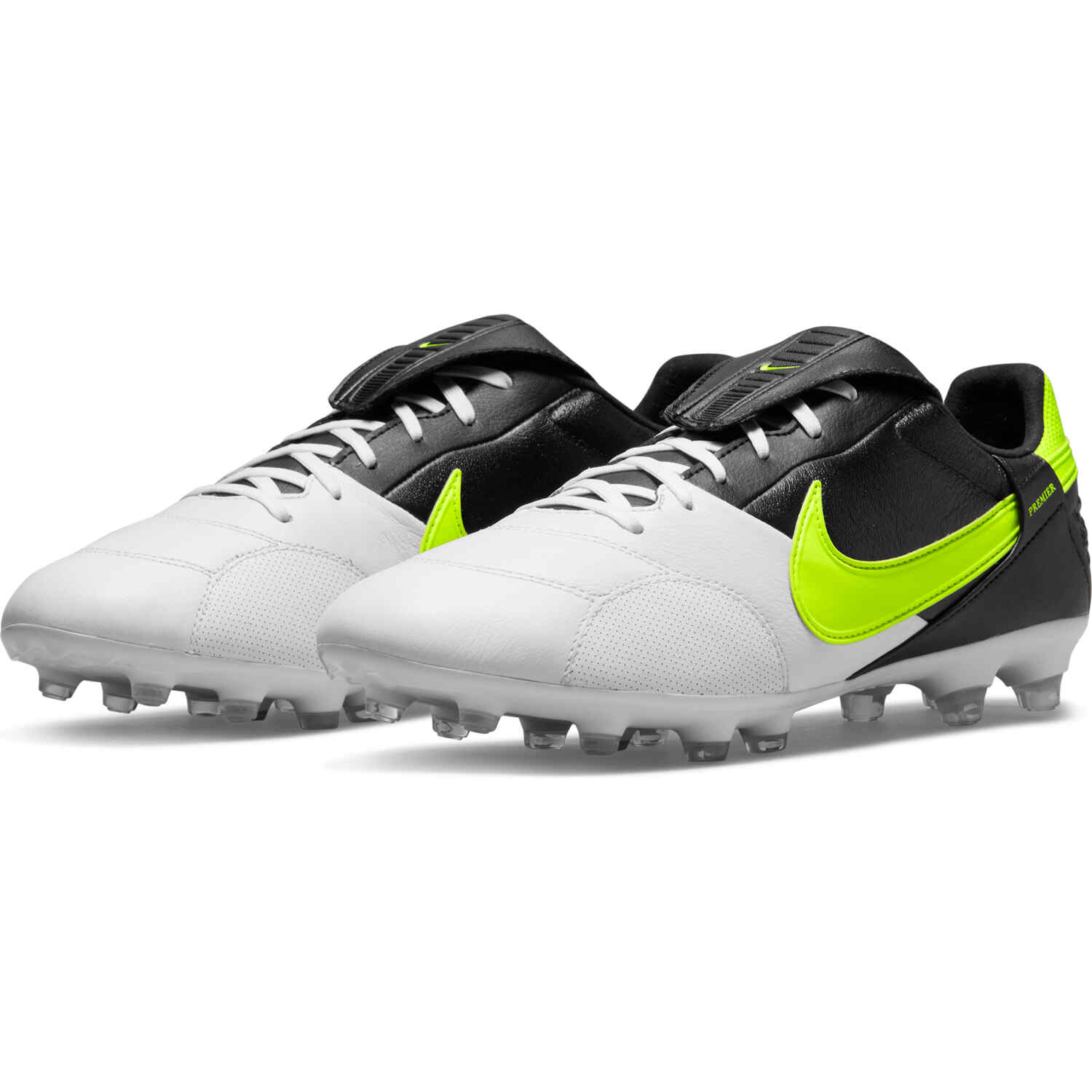Nike Premier III FG - Black & Volt with White - SoccerPro