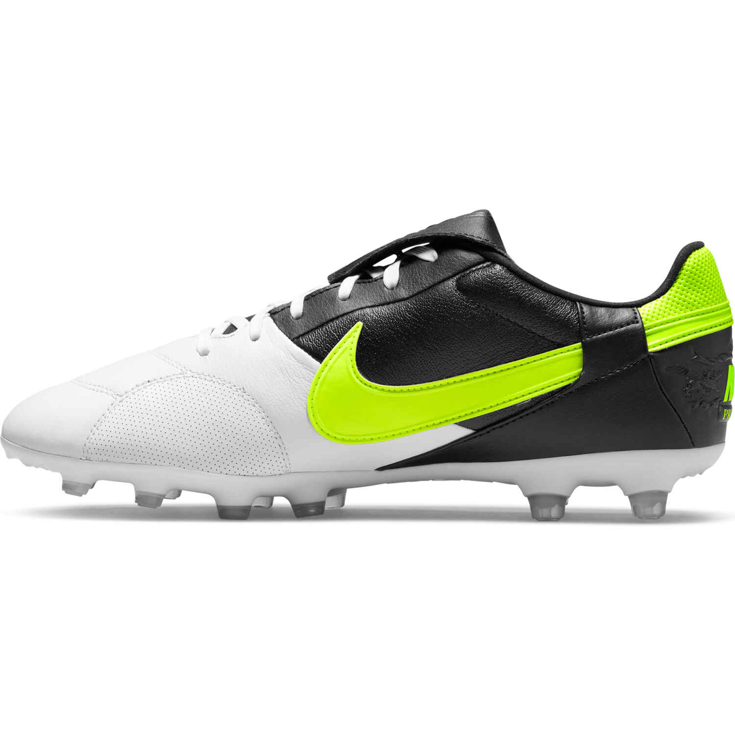 Nike Premier III FG - Black & Volt with White - SoccerPro