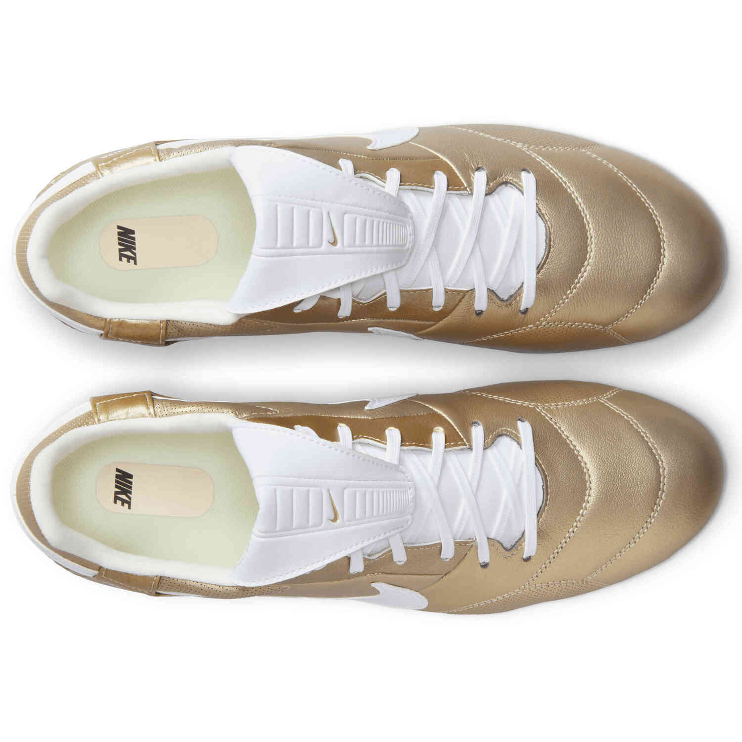Nike Premier III FG Metallic Gold Grain White with Metallic Gold Grain SoccerPro