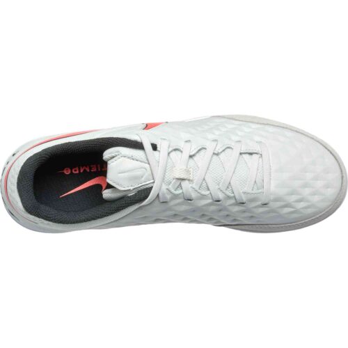 Nike Tiempo Legend 8 Academy IC – Platinum Tint & Bright Crimson with White