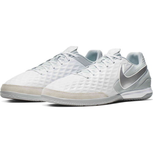 Nike Tiempo Legend 8 Academy IC – White & Chrome with Pure Platinum