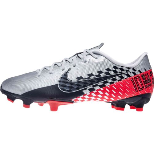 Kids Nike Neymar Mercurial Vapor 13 Academy FG – Chrome/Black/Red Orbit