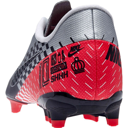 Kids Nike Neymar Mercurial Vapor 13 Academy FG – Chrome/Black/Red Orbit