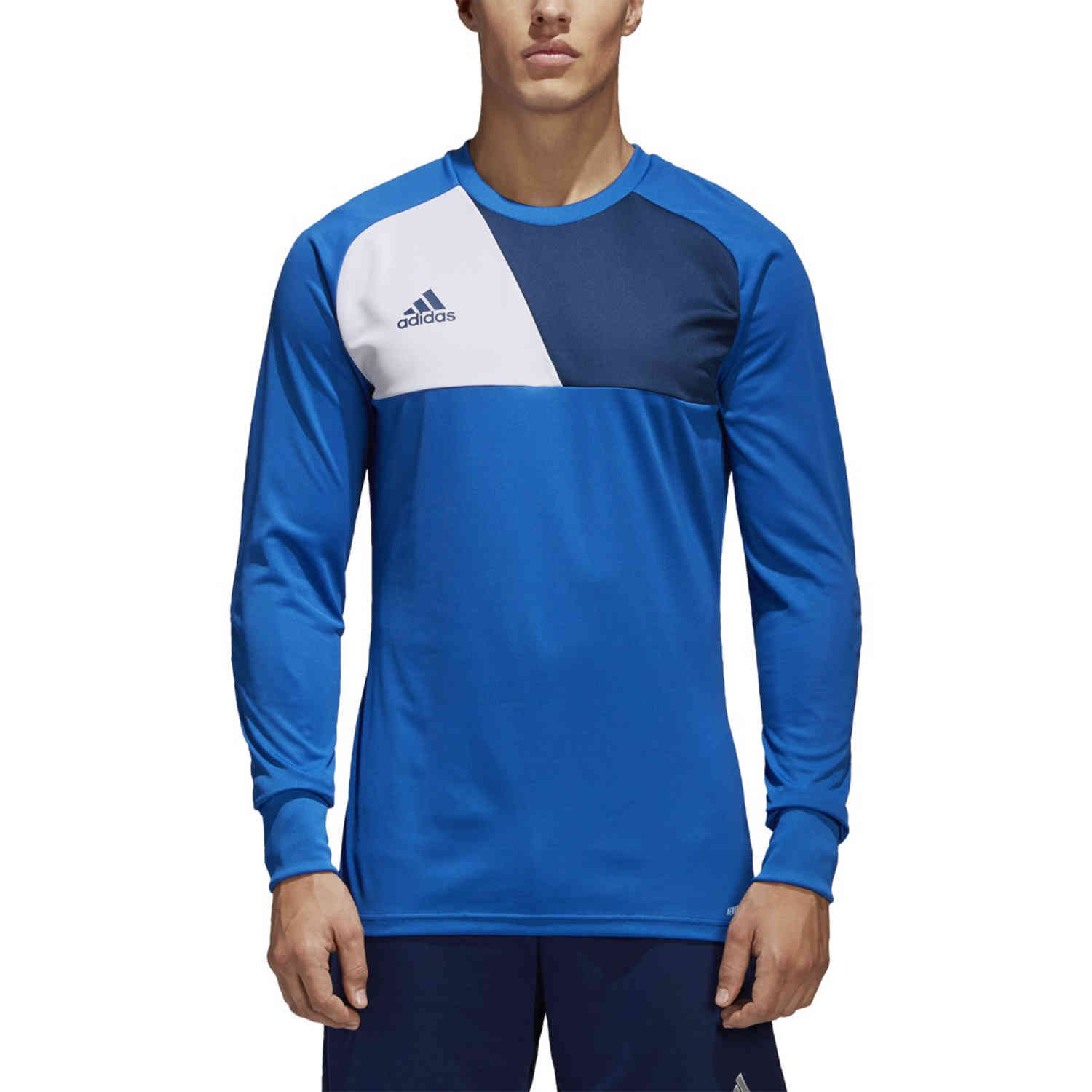 adidas Assita 17 L/S Goalkeeper Jersey - Blue/White - SoccerPro