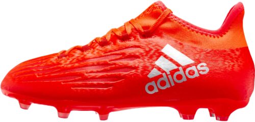 adidas Kids X 16.1 FG – Solar Red/Silver Metallic
