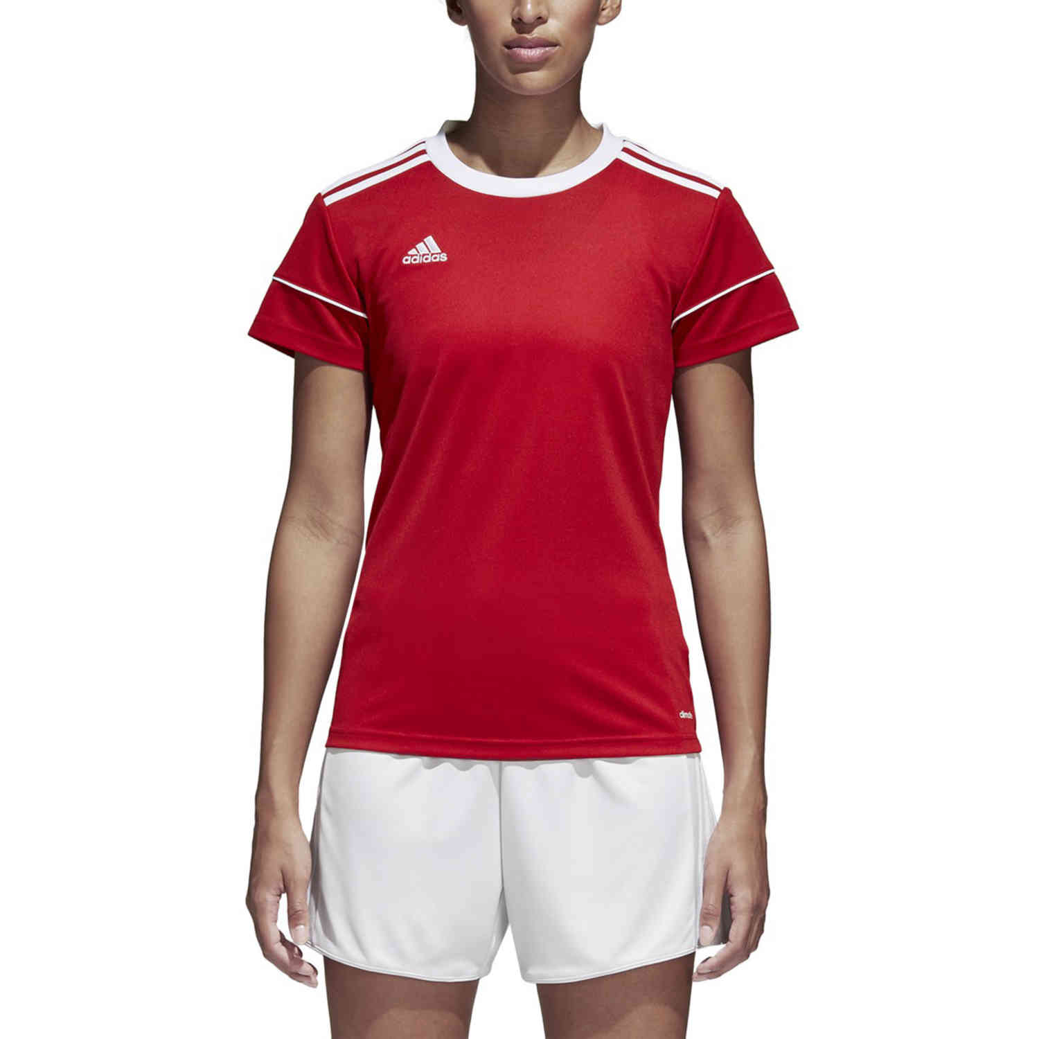 Womens adidas Squadra 17 Jersey - Power Red - SoccerPro