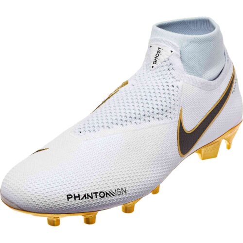 Nike Phantom Vision Elite FG LTD White Metallic Gold SoccerPro