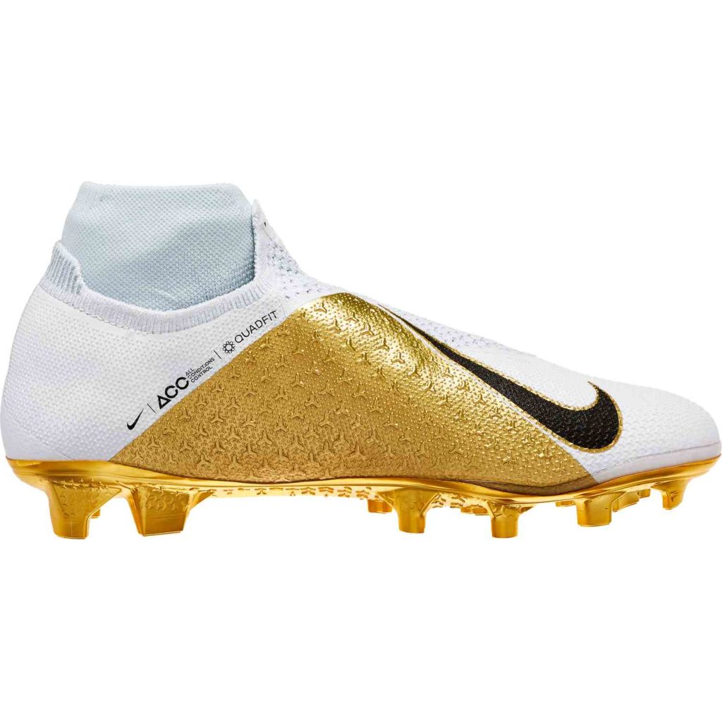 nike phantom vision white and gold