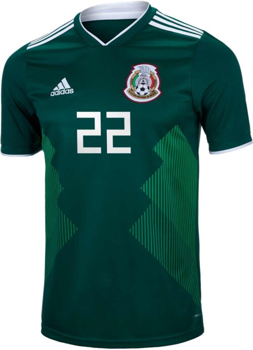 2018/19 adidas Kids Hirving Lozano Mexico Home Jersey