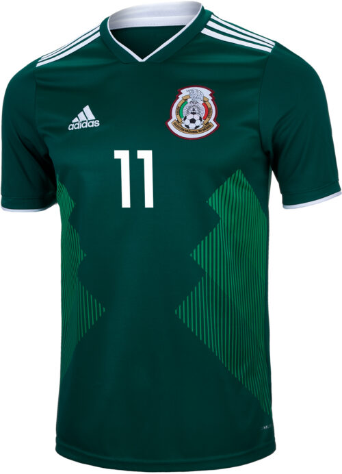 2018/19 adidas Kids Carlos Vela Mexico Home Jersey